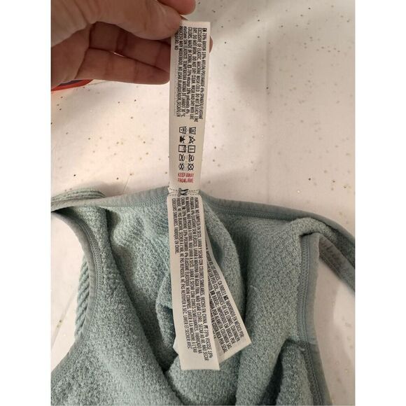 Forever 21 Sage Green Ribbed Crop Tank Top Size S - Picture 3 of 8